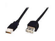 ASSMANN USB2.0 extension cable 5m USB A/M to A/F bulk black_1