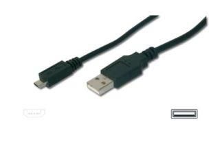 DIGITUS AK-300110-018-S USB cable 1.8 m 2.0 USB A Micro-USB B Black_1