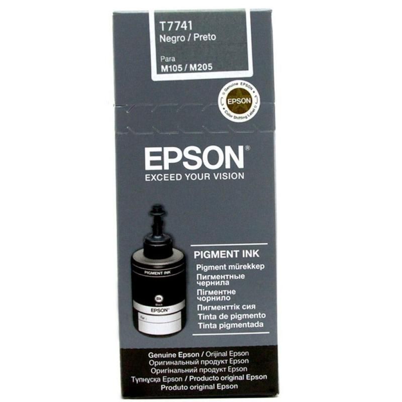 Cartus cerneala Epson T7741, capacitate 140ml / 10000 pagini, pentru echipamente CISS monocrom M100/M105/M200_1