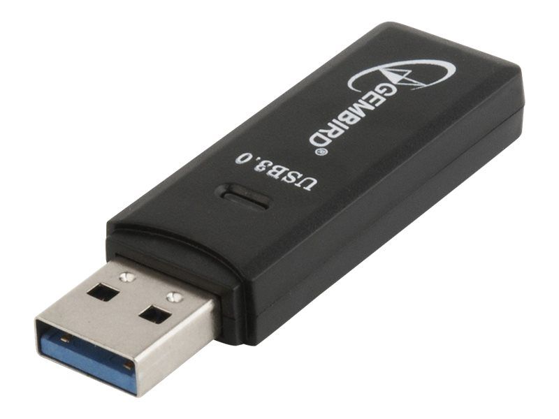 CARD READER extern GEMBIRD, interfata USB 3.0, citeste/scrie: SD, micro SD; plastic, black 