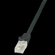 PATCH CORD UTP LOGILINK Cat5e, cupru-aluminiu, 0.5 m, negru, AWG26, 