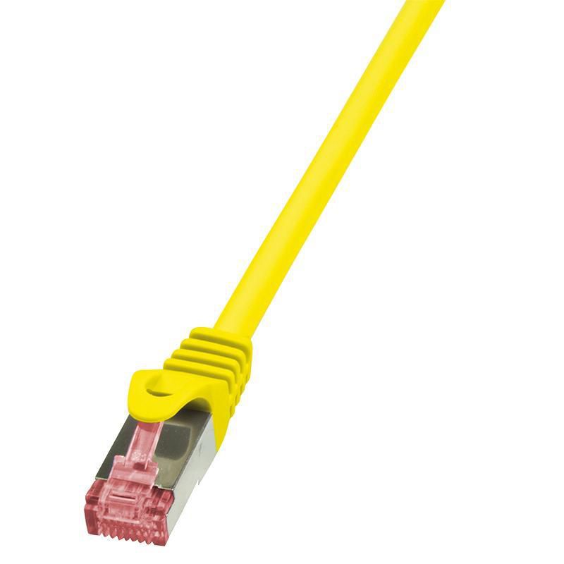 PATCH CORD S/FTP LOGILINK Cat6, LSZH, cupru, 3 m, galben, AWG27, dublu ecranat 