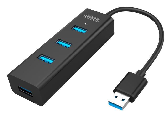 UNITEK Y-3089 interface hub USB 3.0 (3.1 Gen 1) Type-A 5000 Mbit/s Black_1