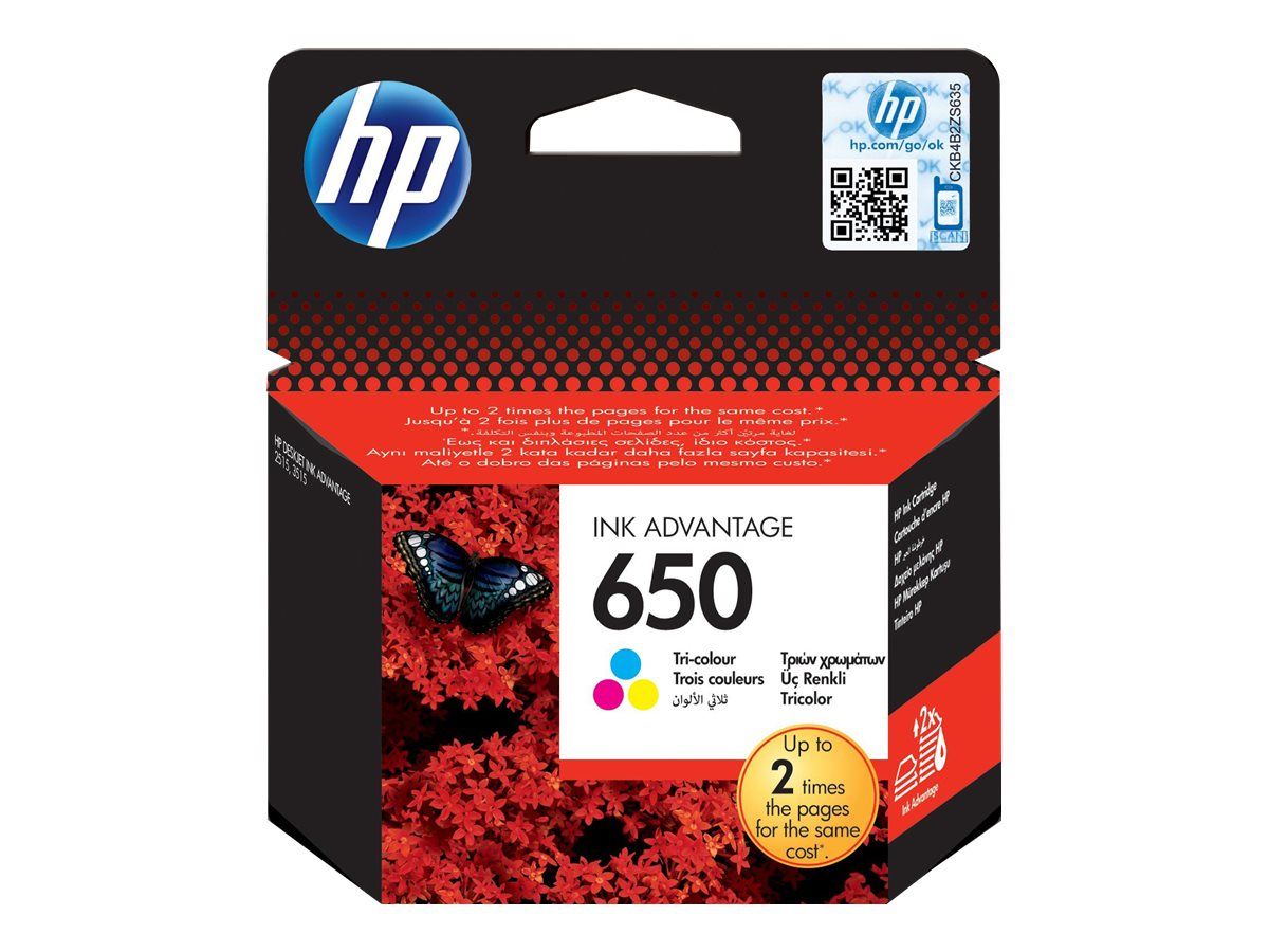 HP CZ102AEBHK Cerneala HP 650 color_1