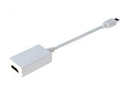 DIGITUS DisplayPort adapter cable mini DP - HDMI type A M/F 0.15m DP 1.1a compatible CE wh_1