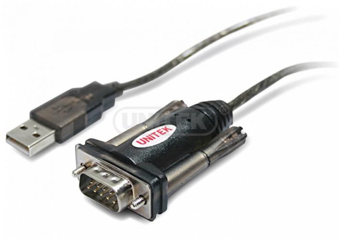 UNITEK Y-105A serial cable Black 1.5 m USB Type-A DB-9_1