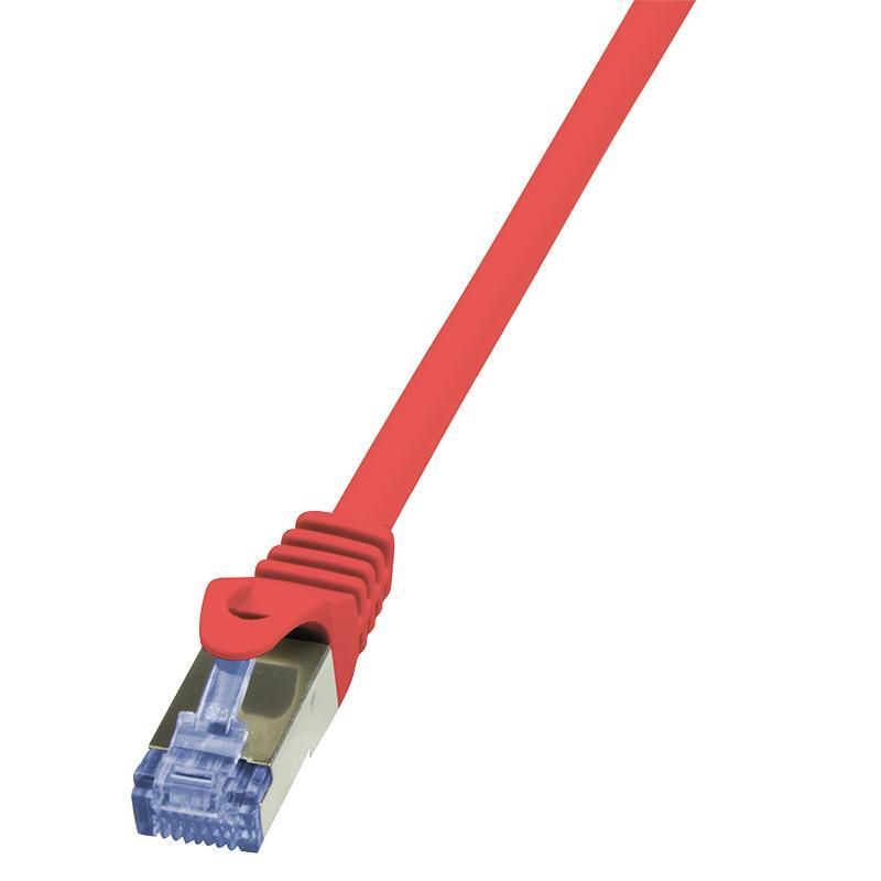 PATCH CORD S/FTP LOGILINK Cat6a, LSZH, cupru, 1.5 m, rosu, AWG26, dublu ecranat 