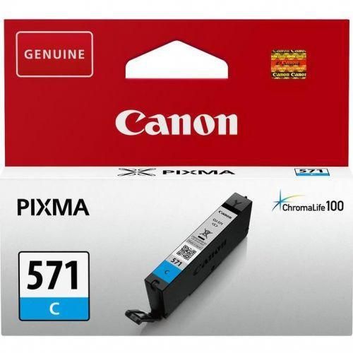 Cartus cerneala Canon CLI-571C, cyan, capacitate 7ml, pentru Canon Pixma MG6850/MG6851, Canon Pixma MG5750/MG5751, Canon Pixma MG7750/MG7751/MG7752._1