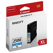 Cartus cerneala Canon PGI2500XLC, cyan, Dual Resistant High Density, capacitate 19.3ml / 1755 pagini, pentru Canon Maxify IB4050, MB5050, MB5350_1