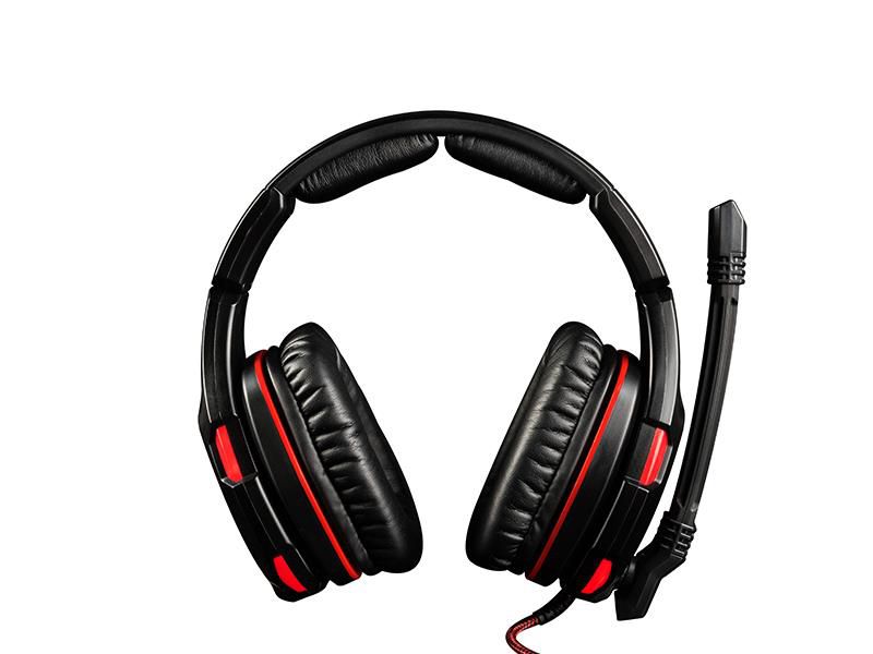 Modecom VOLCANO GHOST Headset Head-band Black, Red_1