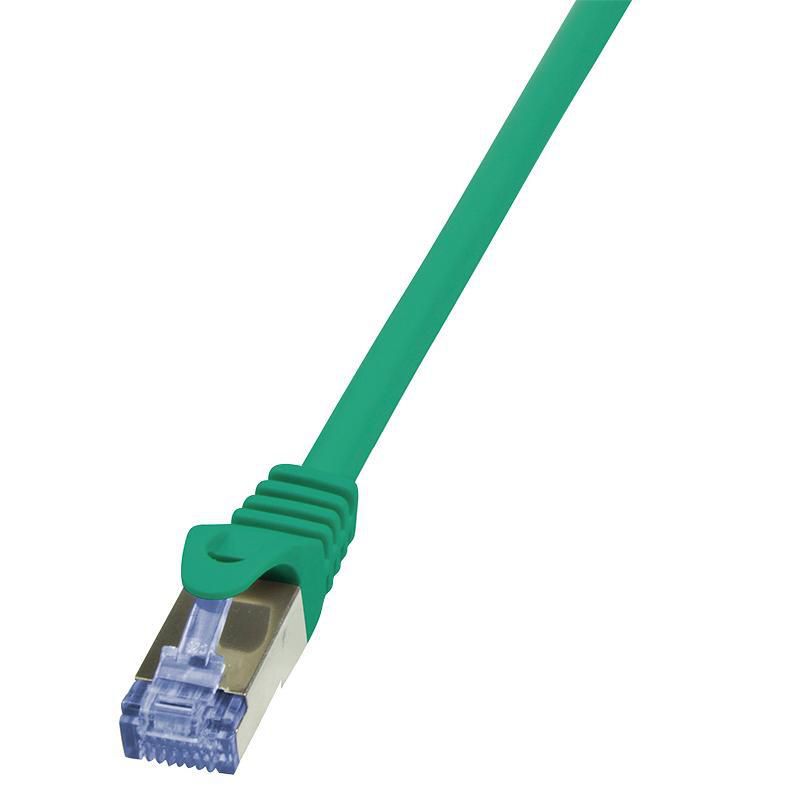 PATCH CORD S/FTP LOGILINK Cat6a, LSZH, cupru, 7.5 m, verde, AWG26, dublu ecranat 