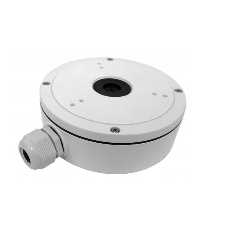 Hikvision Junction box for Dome Camera, DS-1280ZJ-M; Aluminum alloy material with surface spray treatment; Waterproof design; 157×185× 51.5mm, 621g, white._1
