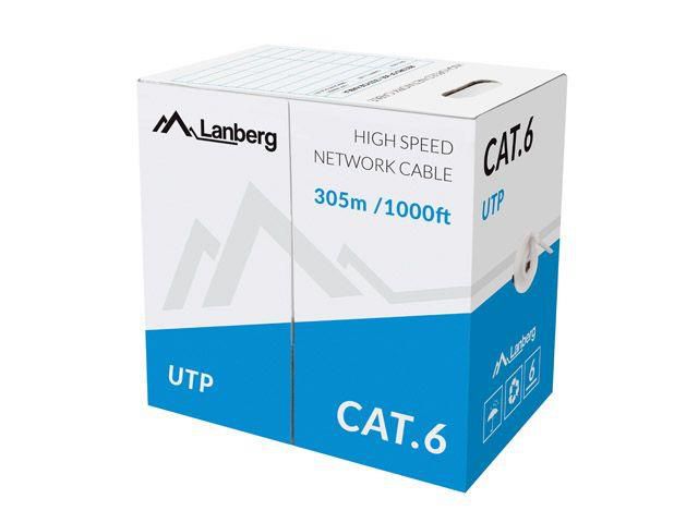 Lanberg LCU6-10CC-0305-S networking cable 305 m Cat6 U/UTP (UTP) Grey_1