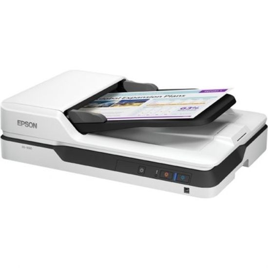 Scanner Epson DS-1630, dimensiune A4, tip flatbed, viteza scanare: 25 ppm alb-negru si color, rezolutie optica 600x600dpi, ADF 50 pagini, duplex, senzor CCD, software : Epson Document Capture (Doar Mac), Epson Document Capture Pro (Windows only), Server Epson Document Capture Pro (descărcare_1