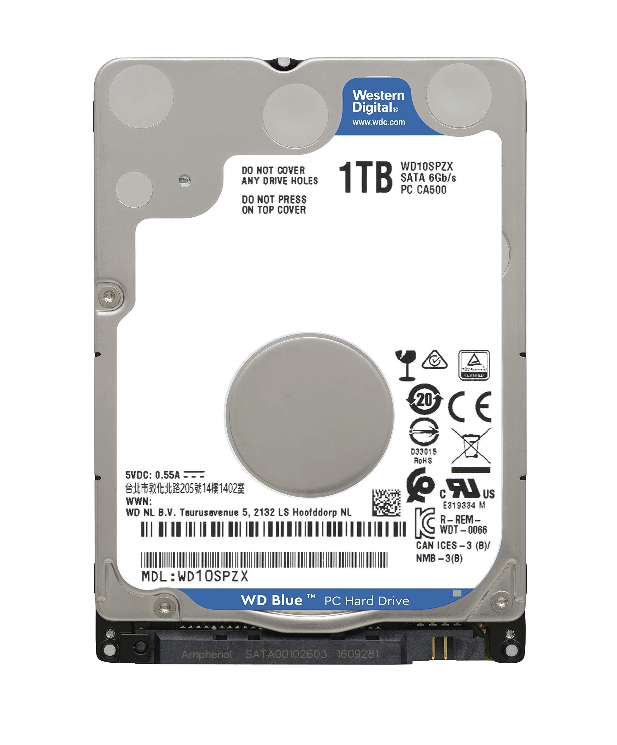 Western Digital WD10SPZX, 1TB WD Blue 2,5 /SATAIII/5400/128MB, 7mm