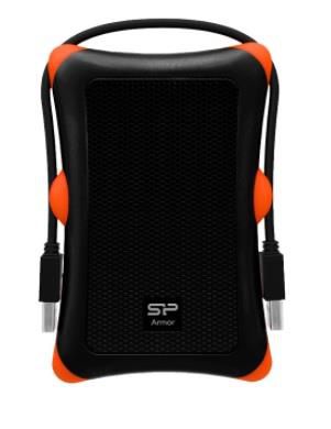 SILICONPOW SP010TBPHDA30S3K External HDD Silicon Power Armor A30 2.5 1TB USB 3.0, Anti-shock, Black_1