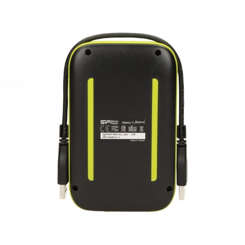 SILICONPOW SP010TBPHDA60S3K External HDD Silicon Power Armor A60 2.5 1TB USB 3.0, IPX4, Black_4