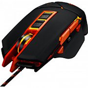 CANYON Hazard GM-6 Optical gaming mouse, adjustable DPI setting 800/1600/2400/3200/4800/6400, LED backlight, moveable weight slot and retractable top cover for comfortable usage, Black rubber, cable length 1.70m, 137*90*42mm, 0.154kg(replacement)_2