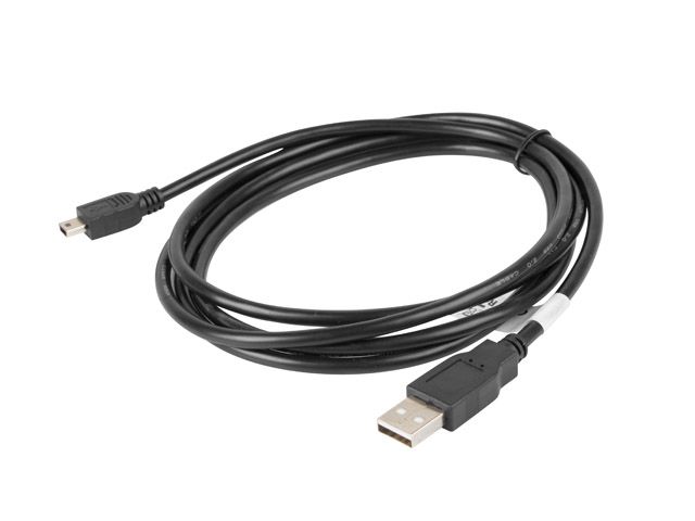 LANBERG USB CABLE 2.0 MINI AM-BM5P 1.8M, BLACK CA-USBK-10CC-0018-BK_3