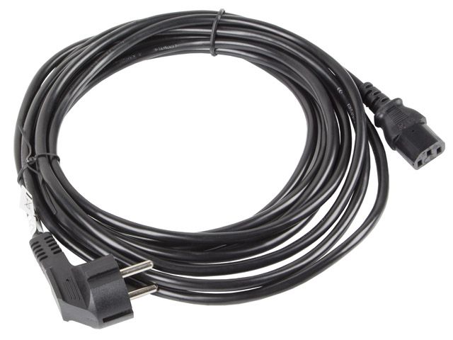 Lanberg CA-C13C-11CC-0050-BK power cable Black 5 m C13 coupler CEE7/7_3