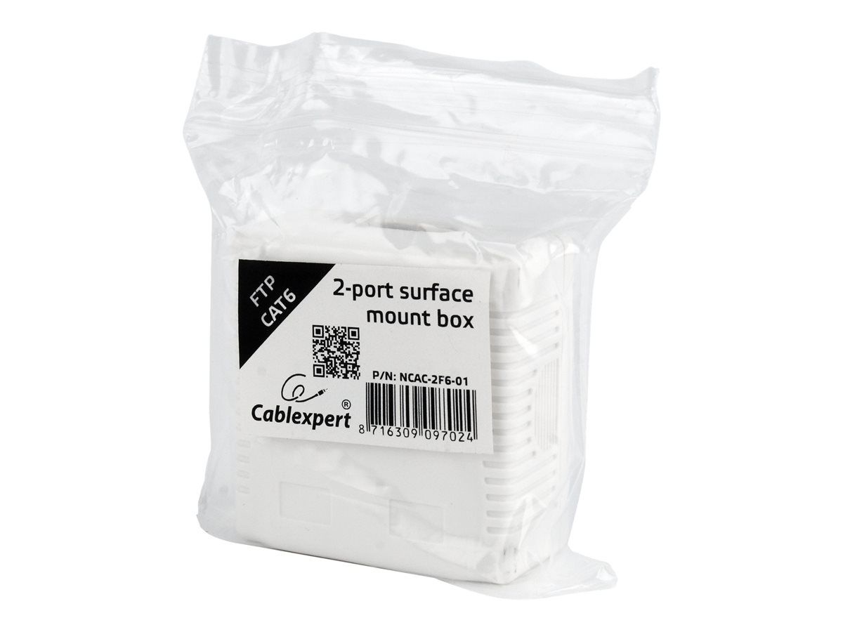 GEMBIRD NCAC-2F6-01 CAT6 FTP 2-port surface mount box_1