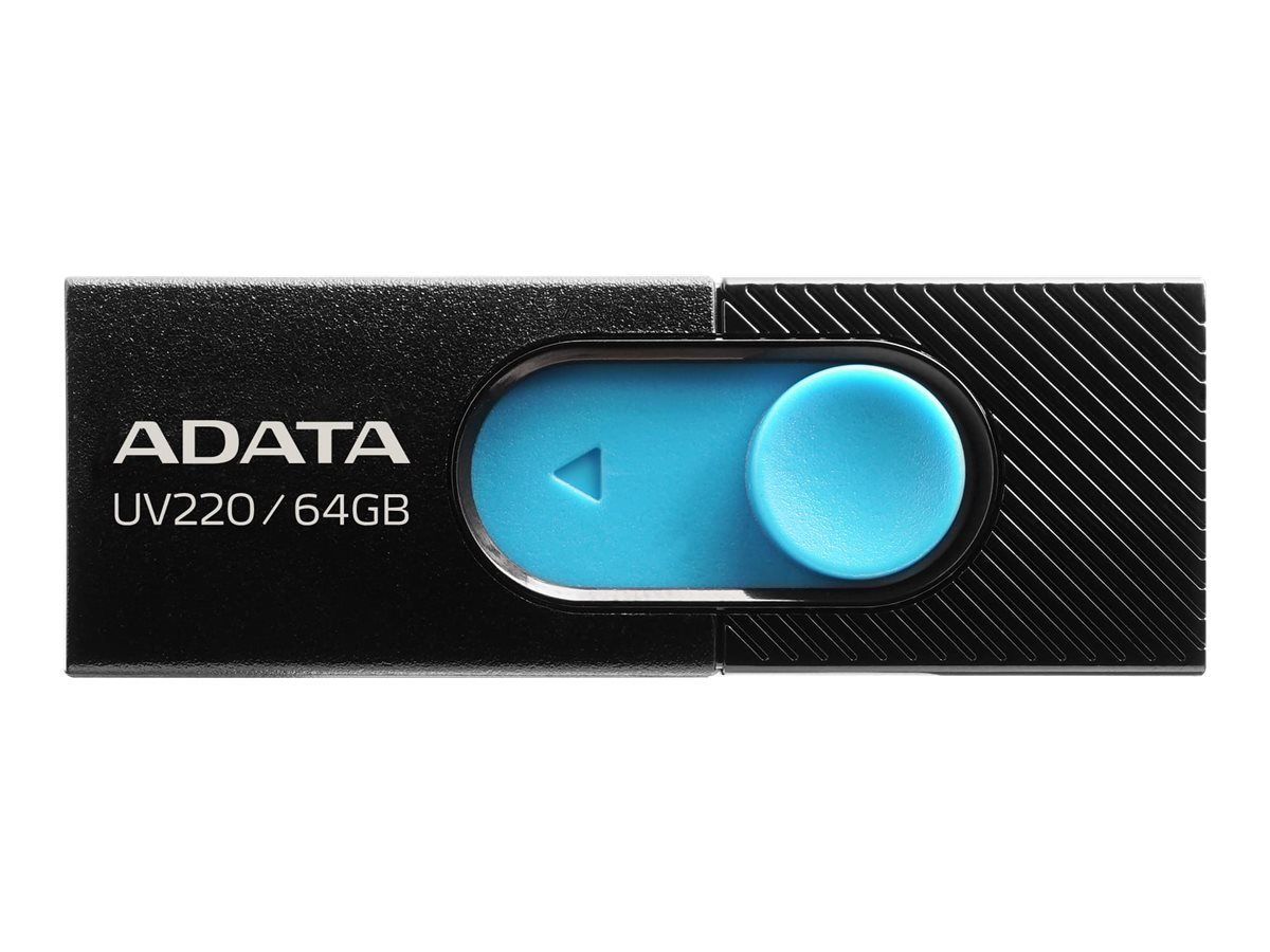 ADATA AUV220-64G-RBKBL Adata Flash Drive UV220, 64GB, USB 2.0, black and blue_1