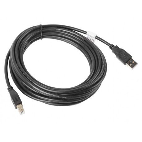 Lanberg CA-USBA-11CC-0050-BK USB cable 5 m USB 2.0 USB B Black_4