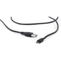 CABLU alimentare si date GEMBIRD, pt. smartphone, USB 2.0 (T) la Micro-USB 2.0 (T), 1.8m, spiralat, conectori auriti, alb, 