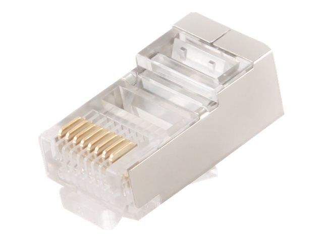MUFA RJ-45 GEMBIRD pt. cablu FTP, SFTP, Cat6, RJ-45 (T), ecranat, plastic cu metal, 50 buc, 