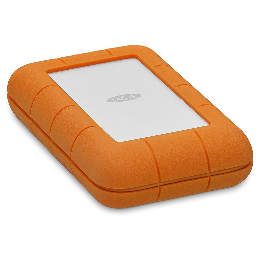 LACIE RUGGED 5TB USB-C USB3.0 Drop- crush- and rain-resistant for all-terrain use orange_1