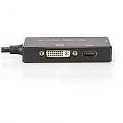 DIGITUS DisplayPort converter cable DP - HDMI+DVI+VGA M-F/F/F 0 2m 3 in 1 Multi-Media cable CE bl gold_4