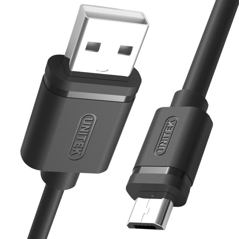UNITEK Y-C455GBK USB cable 2 m USB 2.0 USB A Micro-USB B Black_2