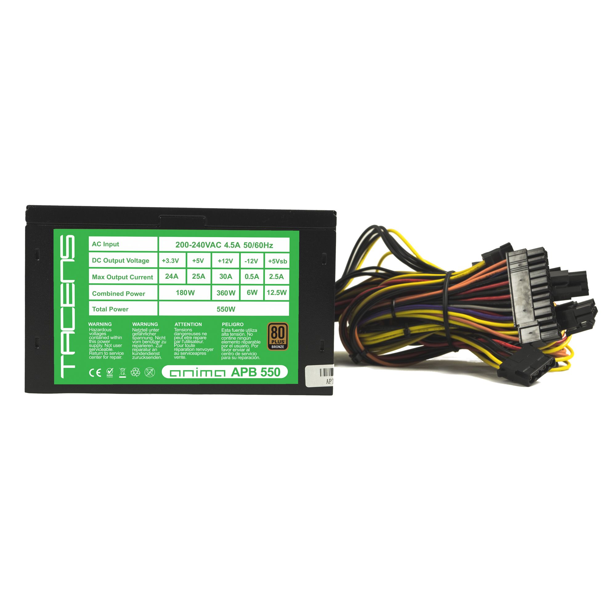 Tacens APB550 power supply unit 550 W Black_7