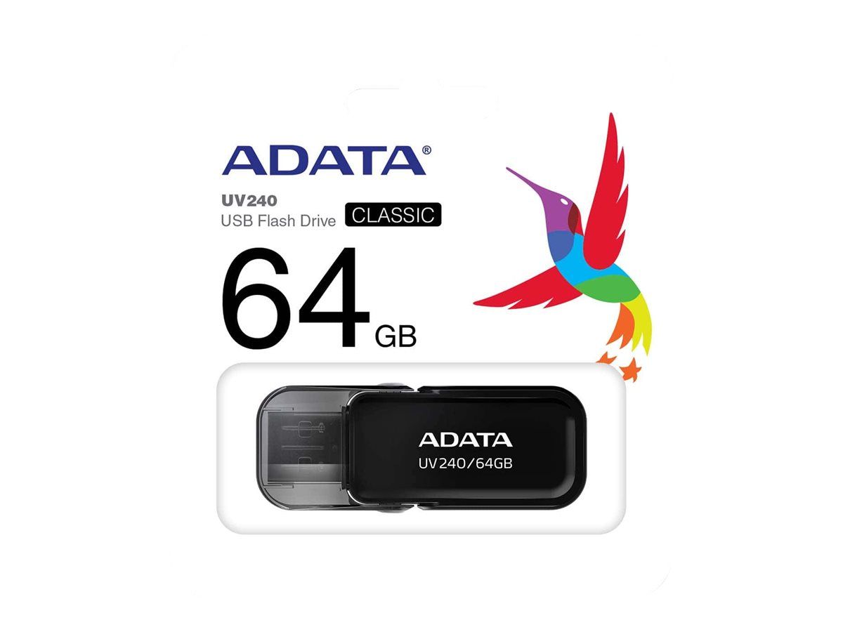ADATA AUV240-64G-RBK ADATA USB Flash Drive 64GB USB 2.0, negru