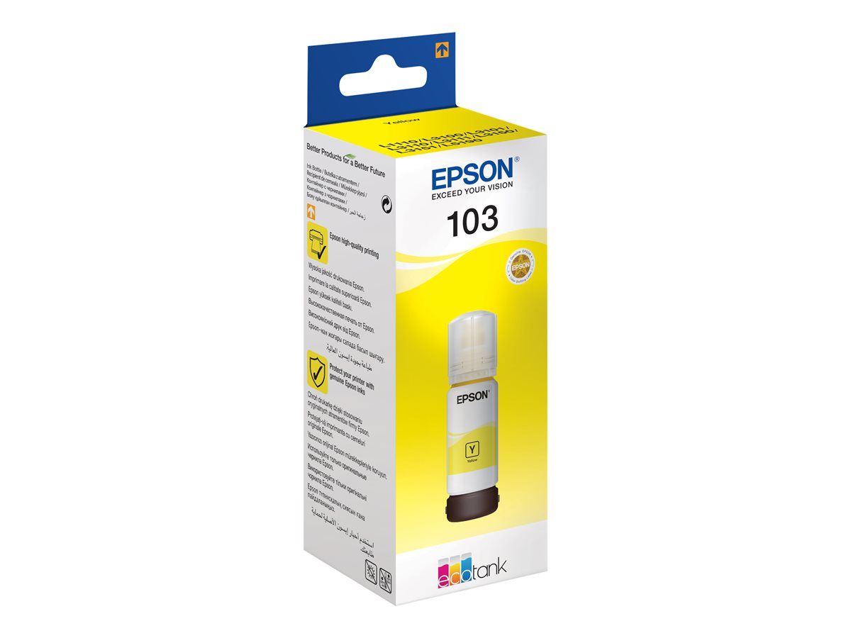 Cartus cerneala Epson 103 ECOTANK , yellow, capacitate 70ml, pentru L1110, L1110 CIS, L1110 MEAF, L3100 CIS, L3101 CIS, L3110, L3110 CIS, L3110 MEAF, L3111._2