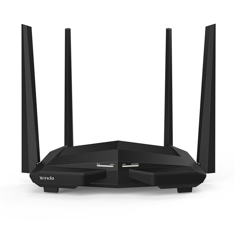 Wireless Router Tenda, AC10; AC1200 Smart Dual-Band Gigabit WiFi Router; Interface: 3* GE LAN Ports/ 1* GE WAN Por; 4* 5dBi External Dual Band Antennas; Wireless Standards: IEEE 802.11ac/n/a 5GHz IEEE 802.11n/g/b 2.4GHz; Wired Standards: IEEE 802.3, IEEE 802.3u; Frequency: 5GHz: Up to 867Mbps/_1