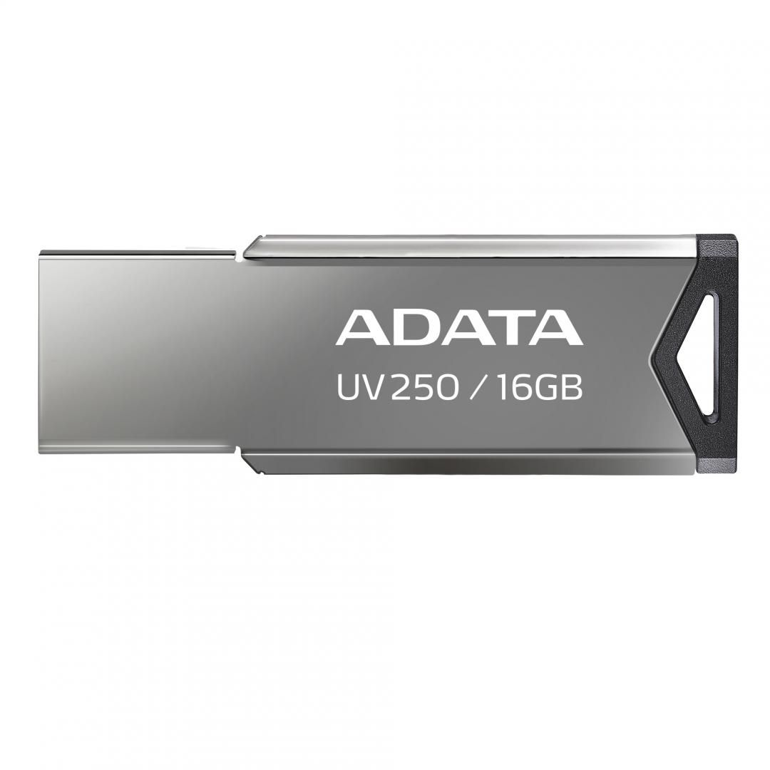 MEMORIE USB 2.0 ADATA 16 GB, clasica, carcasa aluminiu, argintiu, 