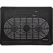 Cooling pad Serioux, SRXNCP007, Dimensiuni: 340*250*23mm, Compatibilitate maxima laptop: 15.6 inch, Dimensiune ventilator: 2 x 125 *125*15mm, Nivel zgomot: 10dB, Flux aer: 20CFM, Tensiune alimentare: DC 5V, Viteza rotatie maxima: 1500RPM, Iluminare LED: Albastru, Greutate neta: 0.455Kg_3