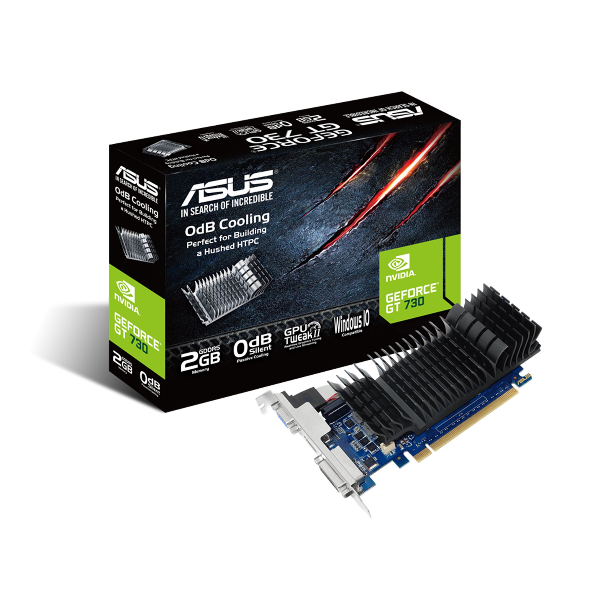 Placa video ASUS GeForce GT 730 Silent, 2GB GDDR5, 64-bit_2