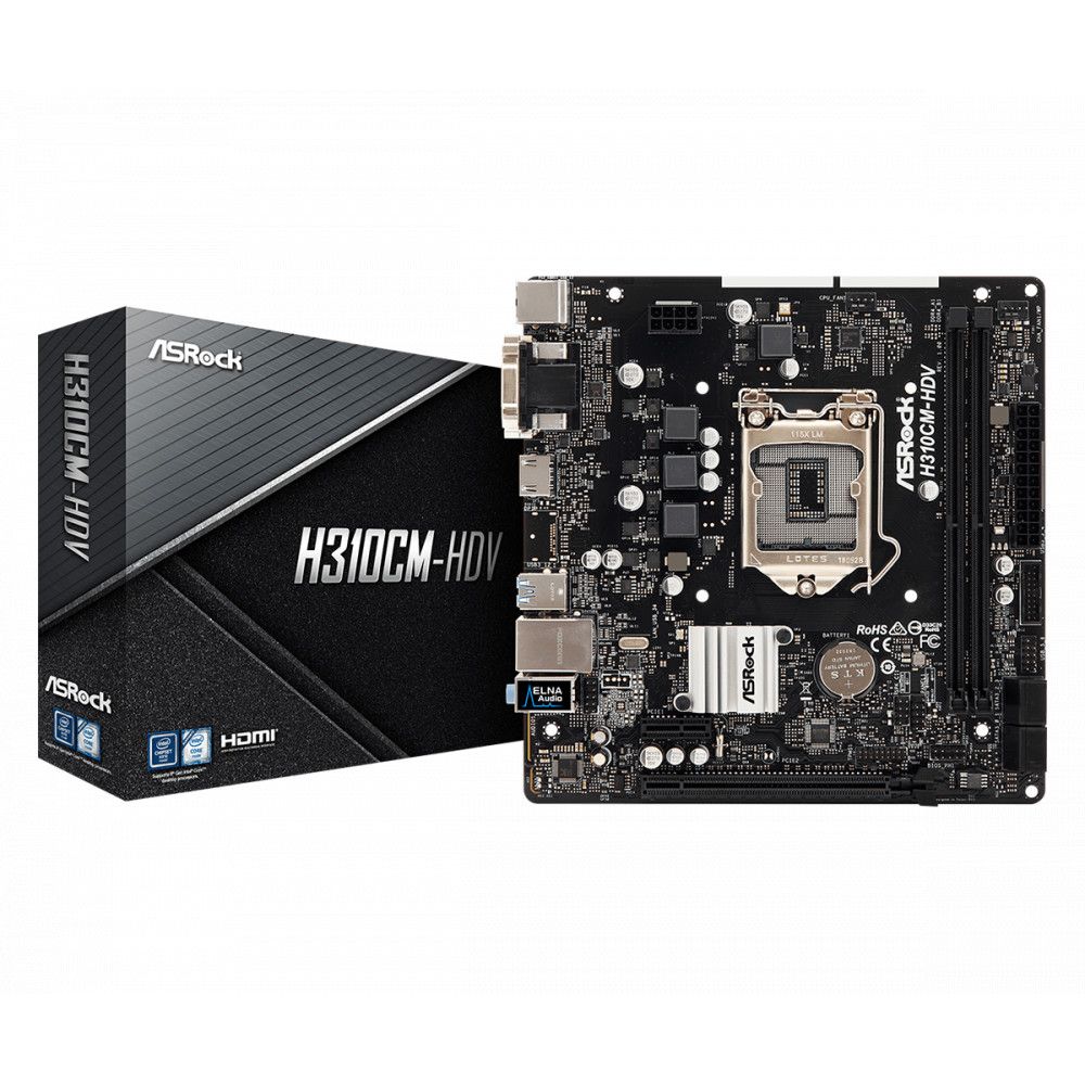 Asrock H310CM-HDV Intel® H310 LGA 1151 (Socket H4) micro ATX_1