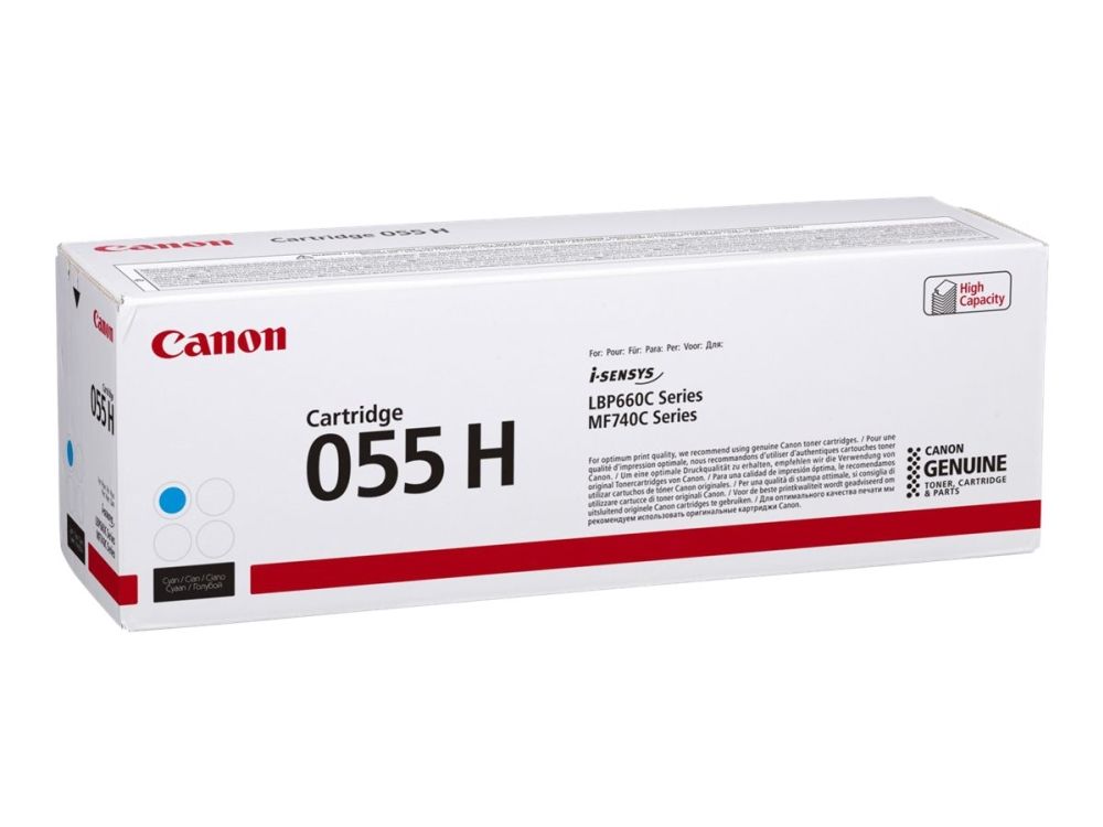 Toner Canon CRG055HC Cyan, High Yeld capacitate 5.9k pagini, pentru LBP66x, MF74x._1