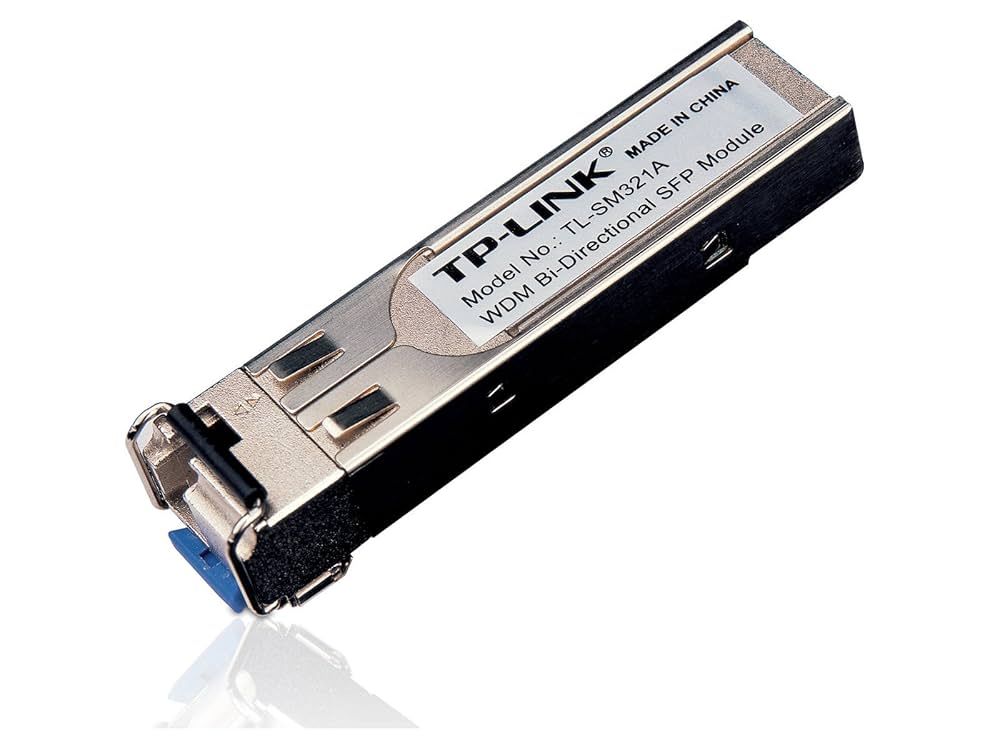 Modul TP-Link, Mini-GBIC SFP to 1000BaseBX-U, Bi-Di, WDM, TX: 1550nm, RX: 1310nm, 10km, Single Mode, LC. Se foloseste in pereche cu TL-SM321B_1