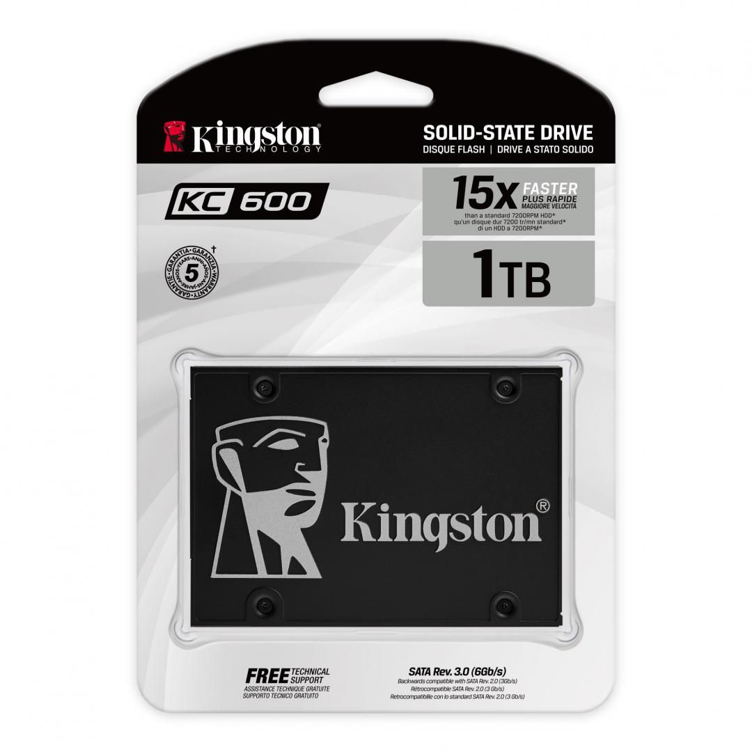KINGSTON KC600 1024GB SSD, 2.5” 7mm, SATA 6 Gb/s, Read/Write: 550 / 520 MB/s, Random Read/Write IOPS 90K/80K_1