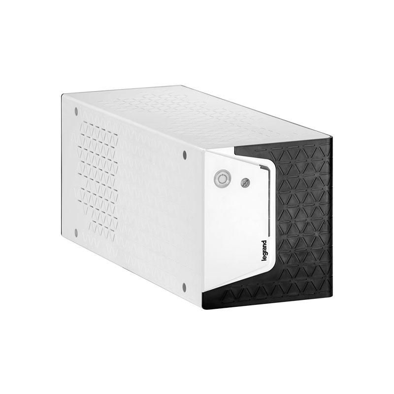 UPS Legrand KEOR SP 800, 800VA/480W, 1x IEC + 1x German standard sockets, USB HID tip B, stabilizator electronic (AVR), baterie 1 x 12V/ 9 Ah, 230V, forma sinusoidala simulata in forma de unda, tehnologie Line interactive VI, interfata RGB LED bar (verde/ portocaliu/ rosu), dimensiuni 120 x 330 x_3