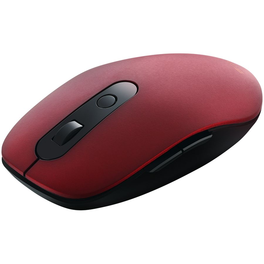 Canyon 2 in 1 Wireless optical mouse with 6 buttons, DPI 800/1000/1200/1500, 2 mode(BT/ 2.4GHz), Battery AA*1pcs, Red, silent switch for right/left keys, 65.4*112.25*32.3mm, 0.092kg_2