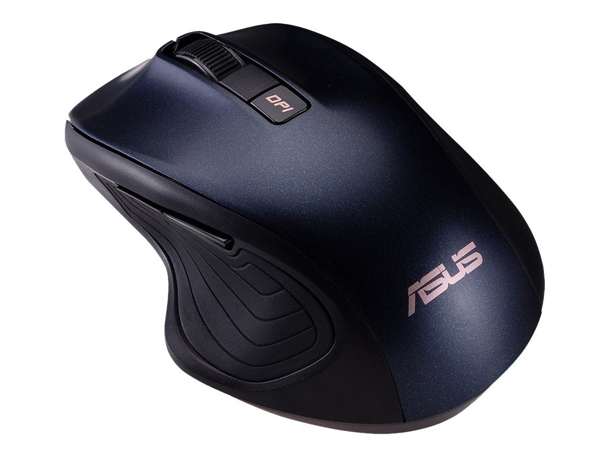 ASUS Optical Mouse MW202 Wireless 2.4GHz 1000/1600/2400/4000dpi 72g ergonomical for right hand Blue