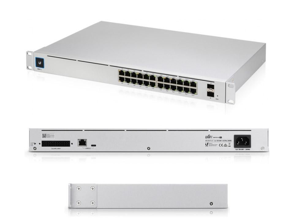 UBIQUITI USW-Pro-24 managed switch 24x 10/100/1000 2x SFP+ 1.3inch display_1