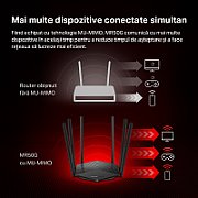 Router Wireless MERCUSYS MR50G, Dual-Band Gigabit AC1900, 600Mbps 2.4 Ghz, 1300 Mbps 5 Ghz,  1× Port Gigabit WAN, 2× Porturi Gigabit LAN, 6 antene omni-direcționale fixe, Standarde Wireless: IEEE 802.11a/n/ac 5 GHz, IEEE 802.11b/g/n/ac 2.4 GHz._7