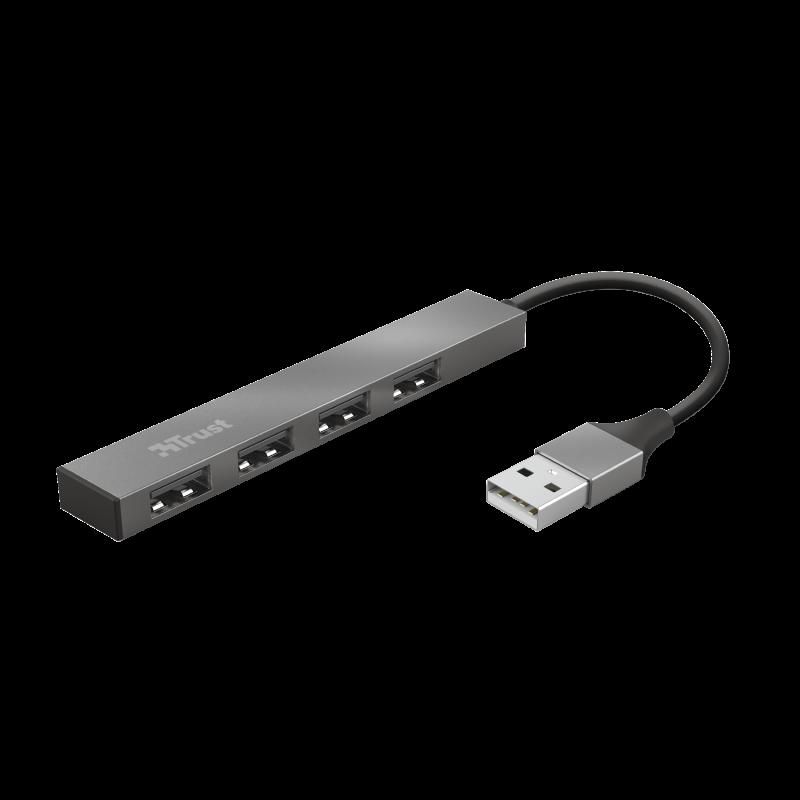 Trust Halyx Aluminium 4 Mini USB Hub 