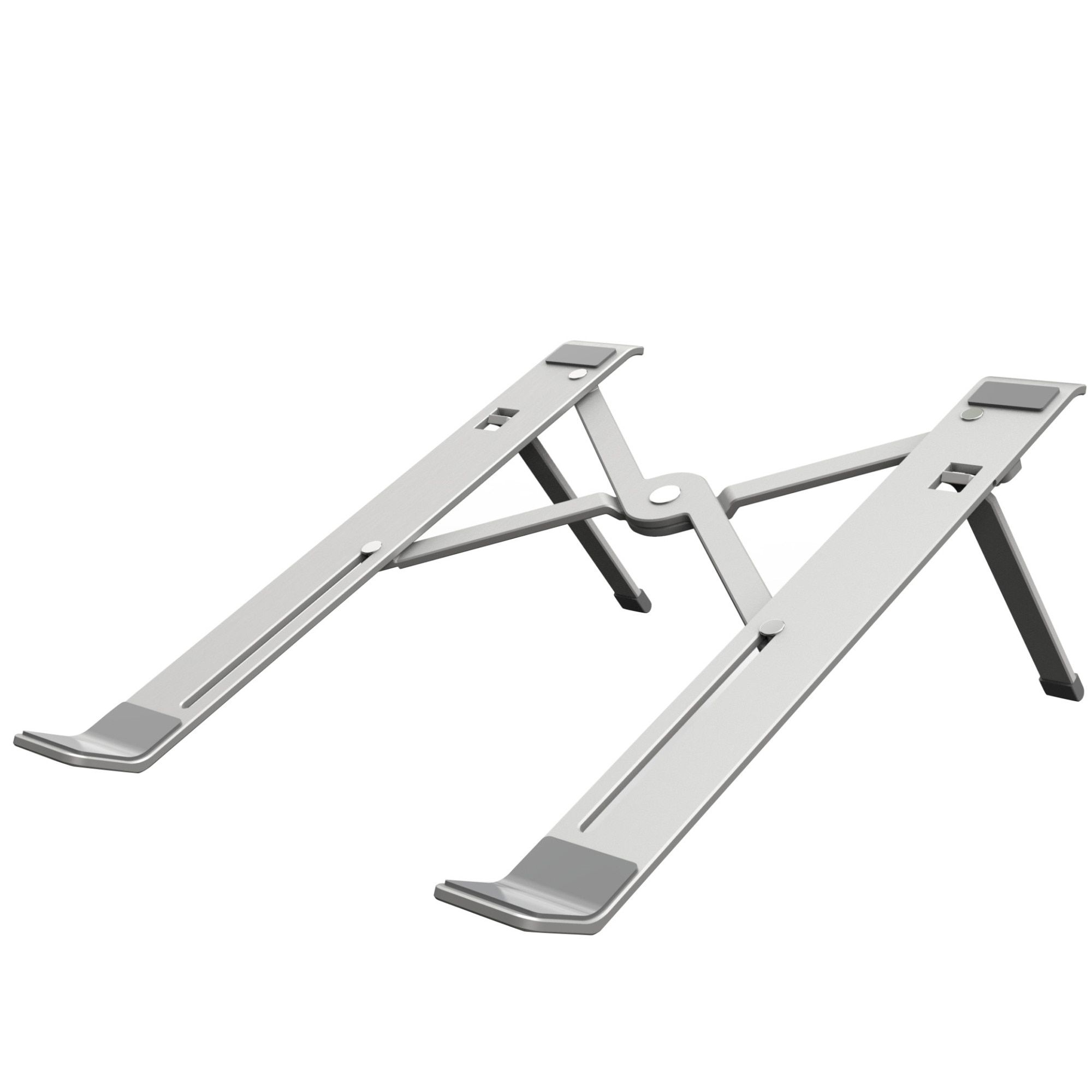 Suport laptop Serioux, SRXNCPU2, material aluminiu, dimensiune deschisă: 190x250x4mm,dimensiune pliată: 60 x 250 x 4mm, grosime: 4mm, greutate: 180g, dimensiune compatibilă:  până la 15.6  , culoare argintiu, 4 unghiuri ajustabile